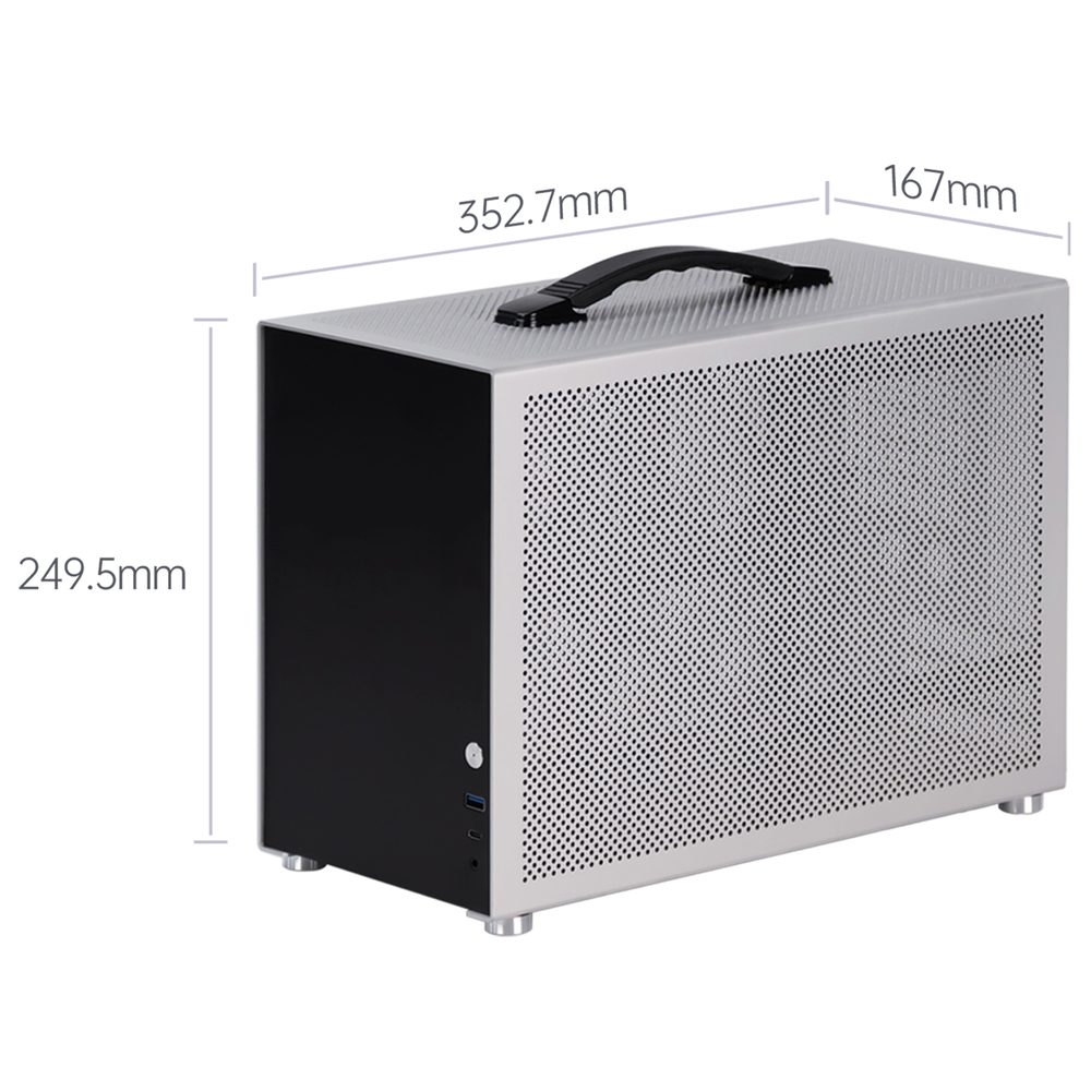 Portable Mini ITX PC Case Mode - огляд і ціна Portable Aluminum Itx Case Carry Handle