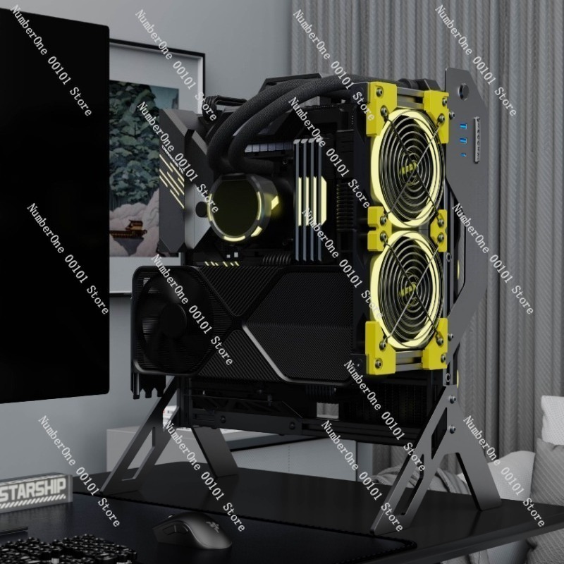 DIY Open Frame Aluminum PC Cas - огляд і ціна Aluminum Open Frame Test Bench Water Cooling